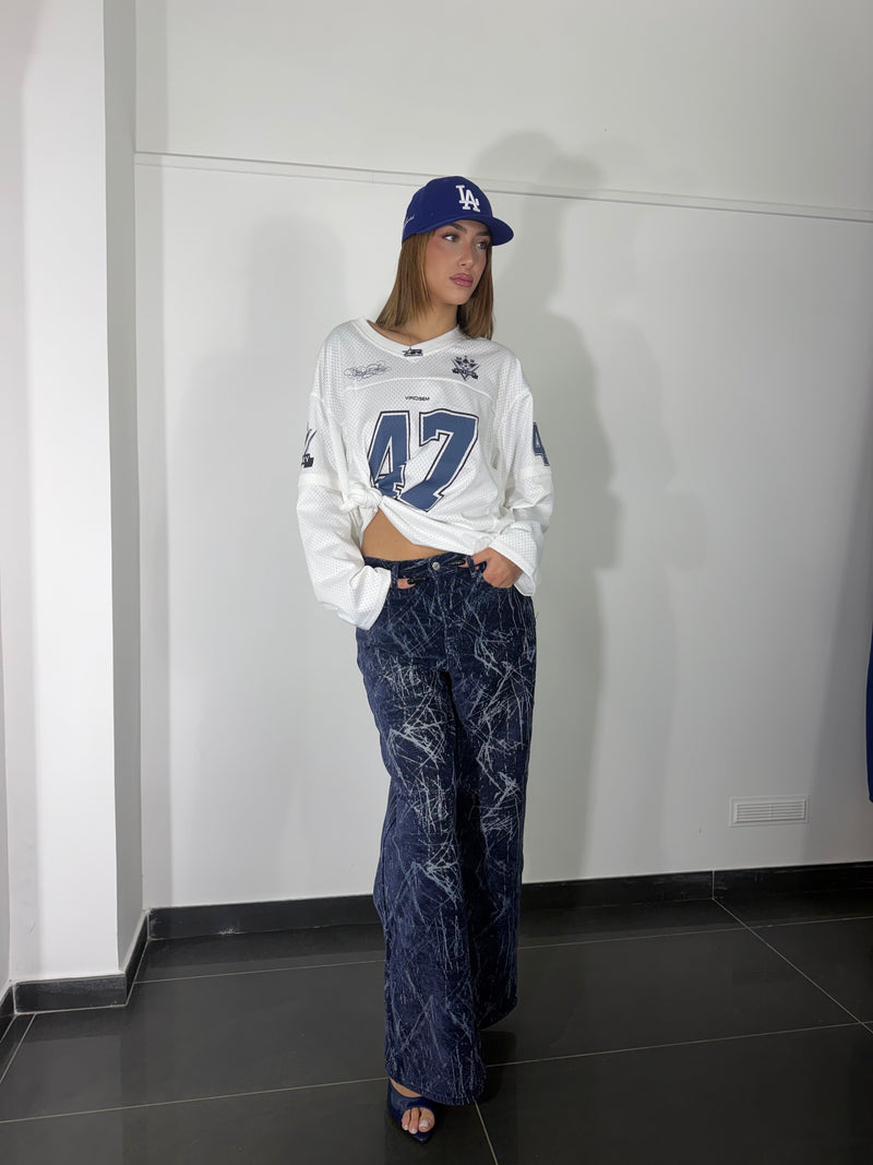 Maglia basket bianca