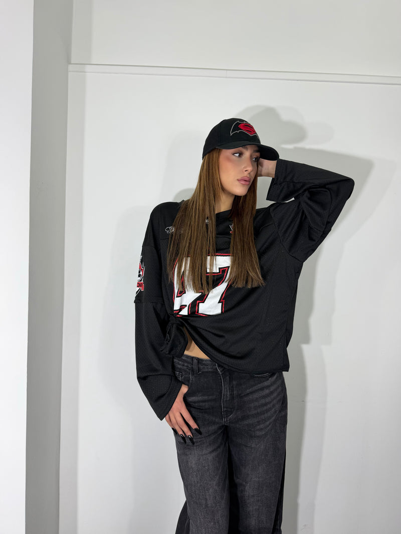 Maglia basket nera