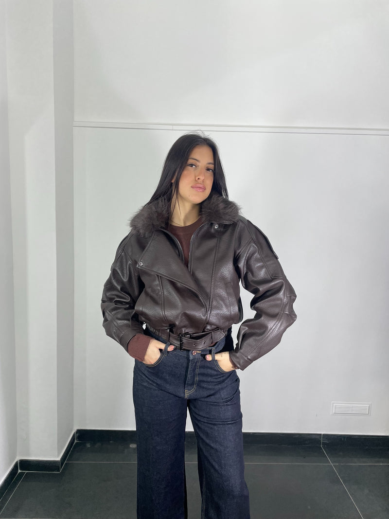 Bomber con Ecopelliccia