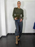 Jeans a strisce