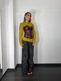 Jeans animalier grigio