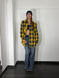 Camicione quadri giallo e blu