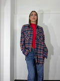 Camicia quadri rosso e blu