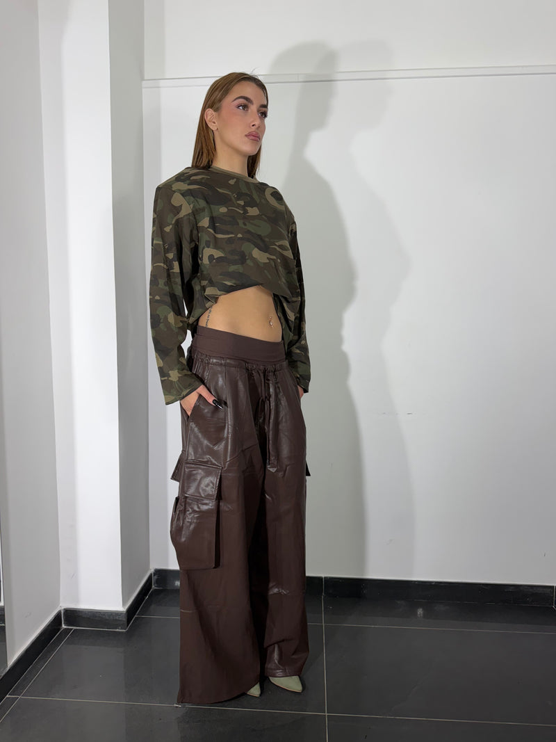 Pantalone ecopelle