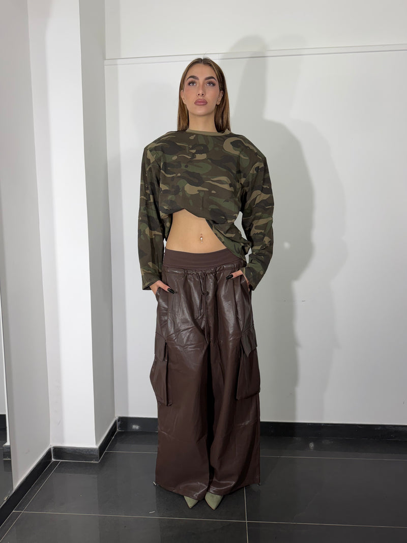 Pantalone ecopelle